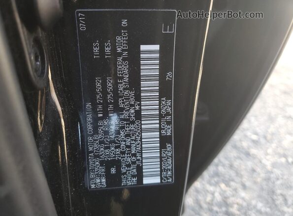 JTJHY7AX3H4250320 2017 LEXUS LX Black Vista de la etiqueta del VIN