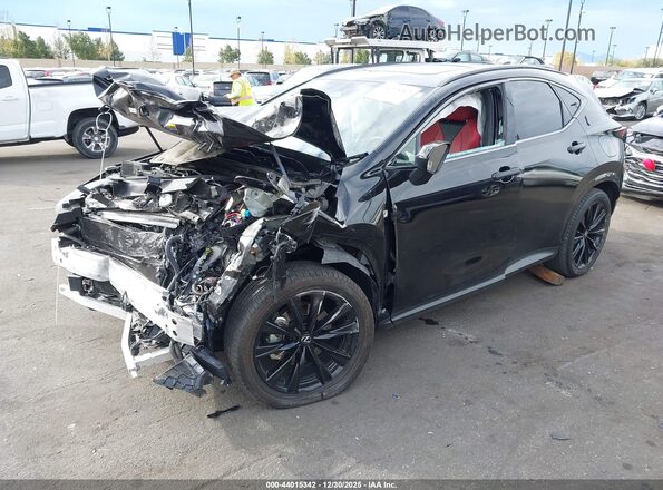 JTJKKCFZXR2040627 2024 LEXUS NX 450H+ Black წინა მარცხენა ხედი სამი მეოთხედიდან