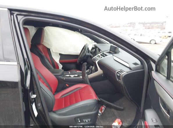 JTJSARDZ9M2263372 2021 LEXUS NX 300 Black Widok wnętrza z przodu