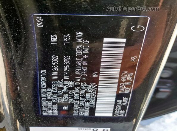 JTJVBCDX2R5022927 2024 LEXUS GX Black Սալոնի 360 աստիճան տեսք