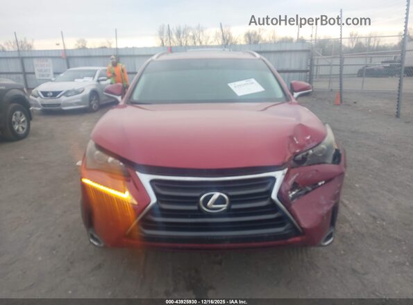 JTJYARBZ2G2036140 2016 LEXUS NX 200T Burgundy Widok zestawu wskaźników