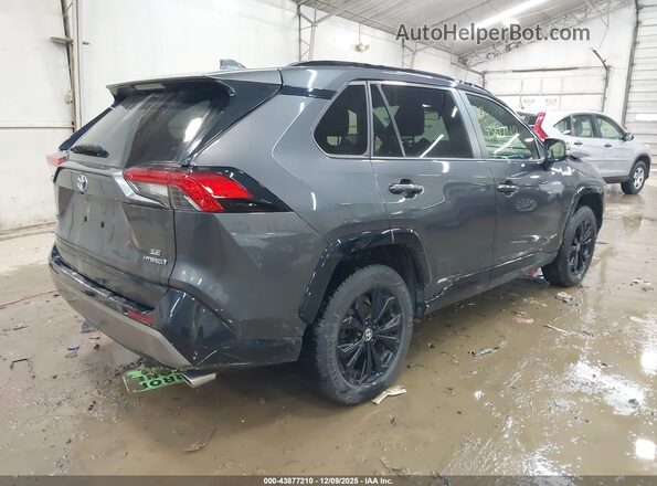 JTM16RFV2NJ015675 2022 TOYOTA RAV4 HYBRID Gray Rear right