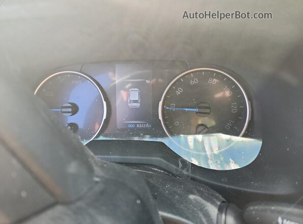 JTM16RFV7NJ016384 2022 TOYOTA RAV4 Black Вид щитка приладів
