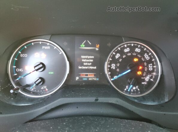 JTM16RFV8ND050722 2022 TOYOTA RAV4 Blue Widok zestawu wskaźników