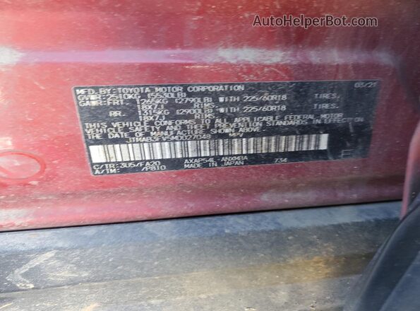 JTMAB3FV5MD027048 2021 TOYOTA RAV4 Red 
