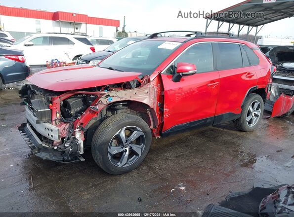 JTMAB3FV8MD073862 2021 TOYOTA RAV4 PRIME Red Առջևի ձախ երեք քառորդ տեսարան