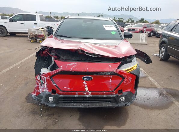 JTMABABA0PA032154 2023 SUBARU SOLTERRA Red ხელსაწყოთა პანელის ხედი