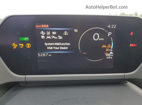 JTMABABA0SA095022 2025 SUBARU SOLTERRA White Սարքավորումների վահանակի տեսք