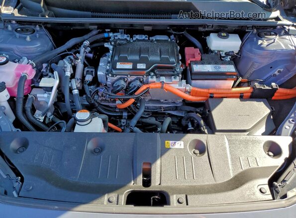 JTMABABAXPA012610 2023 TOYOTA BZ4X Blue Vista del compartimento del motor