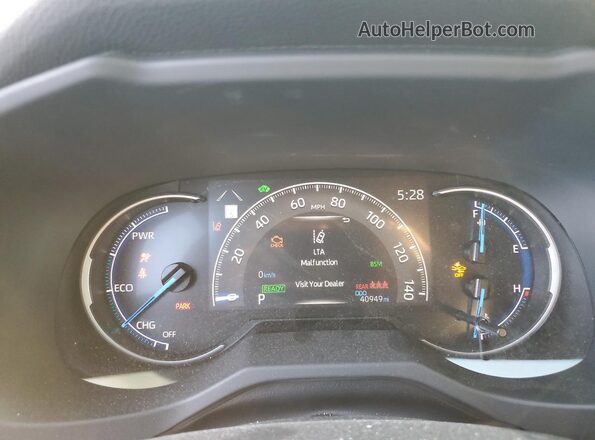 JTME6RFV1NJ021226 2022 TOYOTA RAV4 White Вид щитка приладів