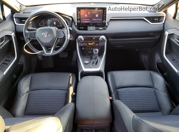 JTME6RFV1NJ021226 2022 TOYOTA RAV4 White Вид панелі приладів