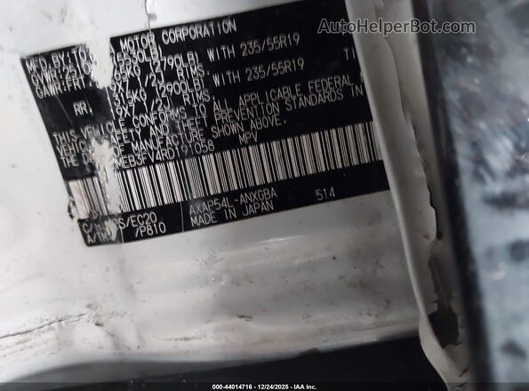 JTMEB3FV4RD191058 2024 TOYOTA RAV4 PRIME Белый Вид подкапотного пространства