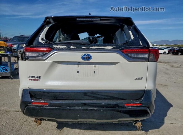 JTMEB3FV7ND102206 2022 TOYOTA RAV4 White Вид ззаду