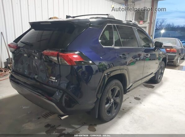 JTMEWRFV3KJ020204 2019 TOYOTA RAV4 HYBRID Синий Задняя правая четверть