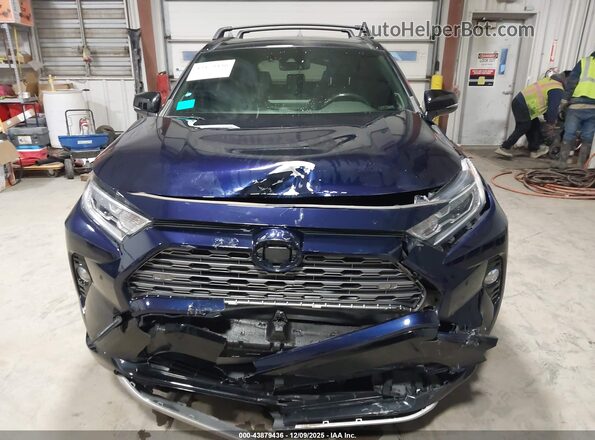 JTMEWRFV3KJ020204 2019 TOYOTA RAV4 HYBRID Синий Вид задней части салона