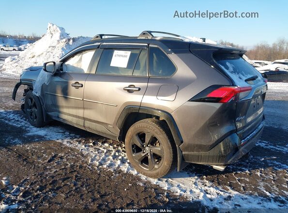 JTMEWRFV5KJ016459 2019 TOYOTA RAV4 HYBRID Gray Rear left