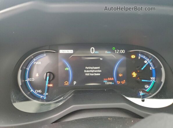 JTMFB3FV6ND083992 2022 TOYOTA RAV4 White Widok zestawu wskaźników