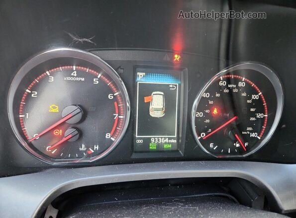 JTMJFREV3GD181755 2016 TOYOTA RAV4 Blue Instrument cluster view