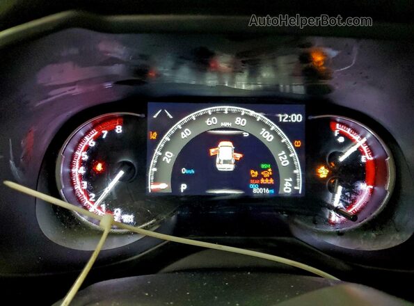 JTMN1RFV5LD060475 2020 TOYOTA LIMITED Silver Instrument cluster view