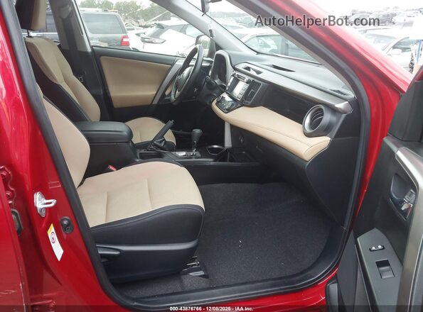 JTMWFREV7GJ096716 2016 TOYOTA LE Red წინა სალონის ხედი