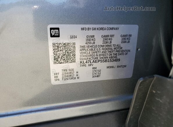 KL47LAEP5SB153489 2025 BUICK OTHER Gray 