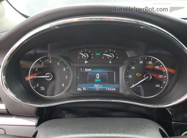 KL4CJCSB7LB060029 2020 BUICK ENCORE Black Widok zestawu wskaźników