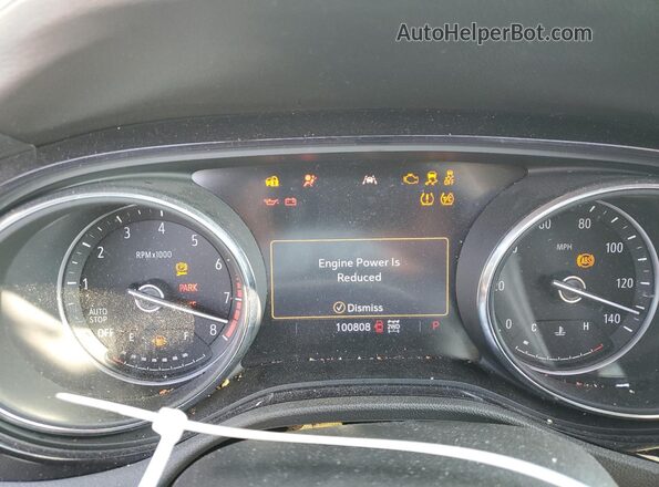 KL4MMESL5LB088735 2020 BUICK ENCORE White ხელსაწყოთა პანელის ხედი