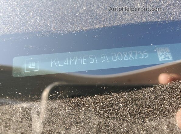 KL4MMESL5LB088735 2020 BUICK ENCORE White VIN კოდის სტიკერის ხედი