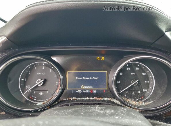 KL4MMESL8LB133196 2020 BUICK ENCORE Black ხელსაწყოთა პანელის ხედი