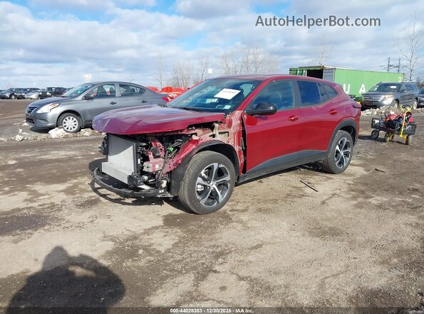 KL77LGE21RC096321 2024 CHEVROLET TRAX Red წინა მარცხენა ხედი სამი მეოთხედიდან