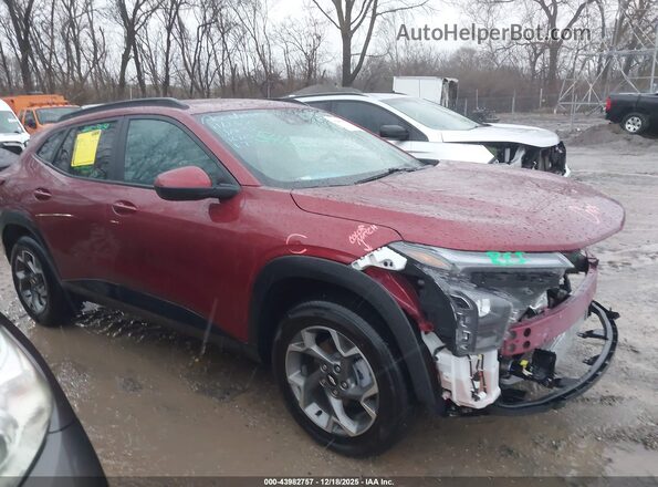 KL77LHEP6SC292097 2025 CHEVROLET TRAX Red Widok wnętrza z tyłu