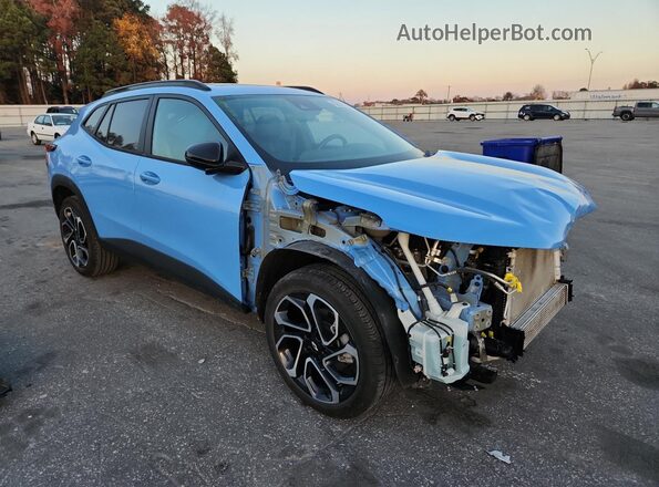 KL77LJE23RC047473 2024 CHEVROLET TRAX Blue Передня права чверть