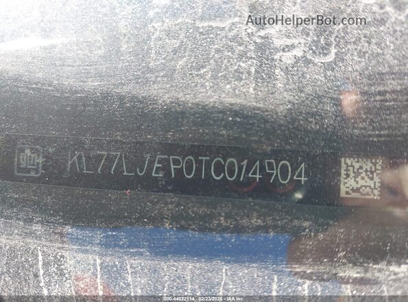 KL77LJEP0TC014904 2026 CHEVROLET TRAX Black Engine compartment view