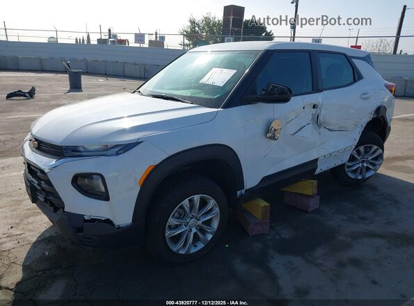 KL79MMS26NB101926 2022 CHEVROLET TRAILBLAZER White Передня ліва чверть