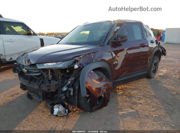 KL79MPS29NB147414 2022 CHEVROLET TRAILBLAZER Maroon Front left
