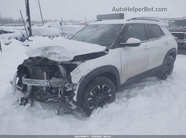 KL79MRSL0NB092291 2022 CHEVROLET TRAILBLAZER White Առջևի ձախ երեք քառորդ տեսարան