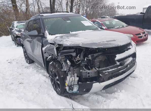 KL79MRSL2NB100956 2022 CHEVROLET TRAILBLAZER Gray წინა ხედი