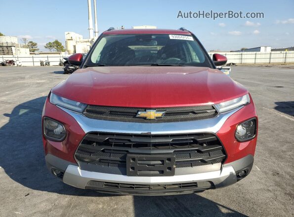 KL79MRSL5MB014149 2021 CHEVROLET TRAILBLAZER Red Front view