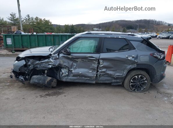 KL79MRSLXMB036115 2021 CHEVROLET TRAILBLAZER Gray Front view