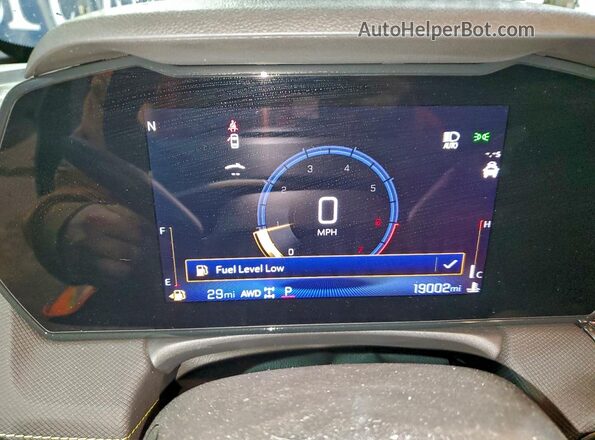 KL79MSSL7RB107091 2024 CHEVROLET TRAILBLAZER Green Instrument cluster view