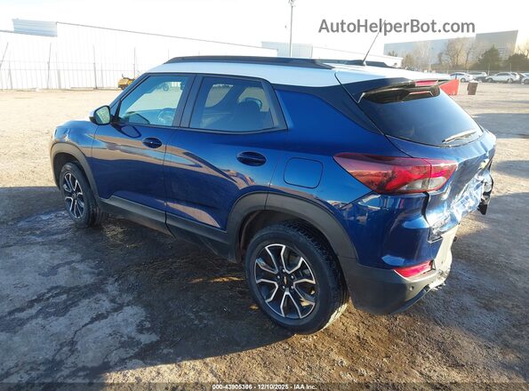 KL79MSSLXNB142752 2022 CHEVROLET TRAILBLAZER Dark Blue Trasero izquierdo