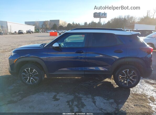 KL79MSSLXNB142752 2022 CHEVROLET TRAILBLAZER Dark Blue 