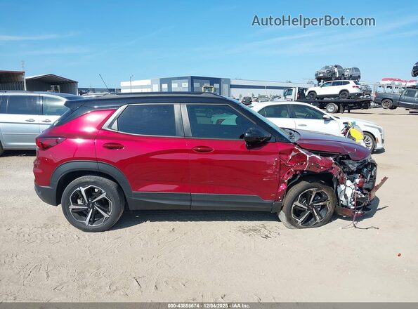 KL79MTSL4NB010382 2022 CHEVROLET TRAILBLAZER Burgundy 360 interior view