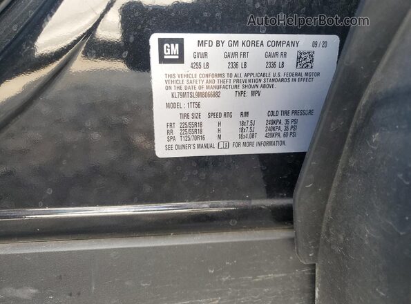 KL79MTSL9MB066882 2021 CHEVROLET TRAILBLAZER Black 