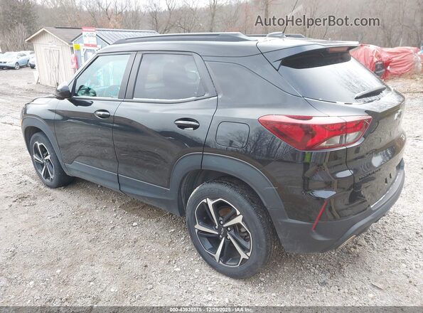 KL79MTSLXNB034959 2022 CHEVROLET TRAILBLAZER Black Հետևի ձախ
