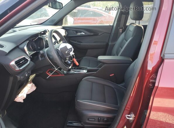 KL79MTSLXNB115993 2022 CHEVROLET TRAILBLAZER Burgundy წინა სალონის ხედი