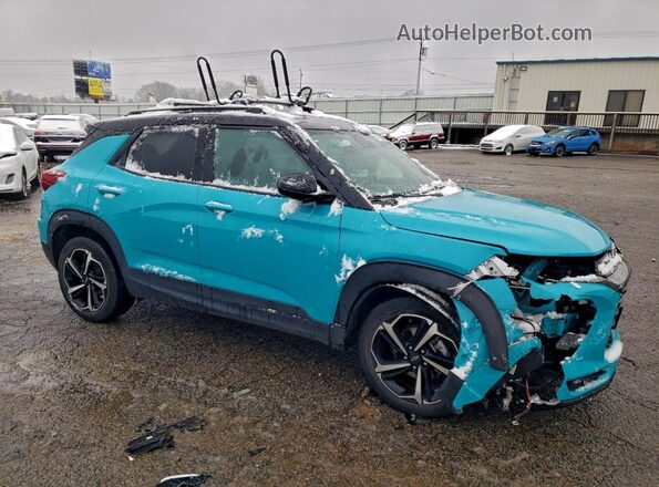KL79MUSL1MB153875 2021 CHEVROLET TRAILBLAZER Turquoise წინა მარჯვენა