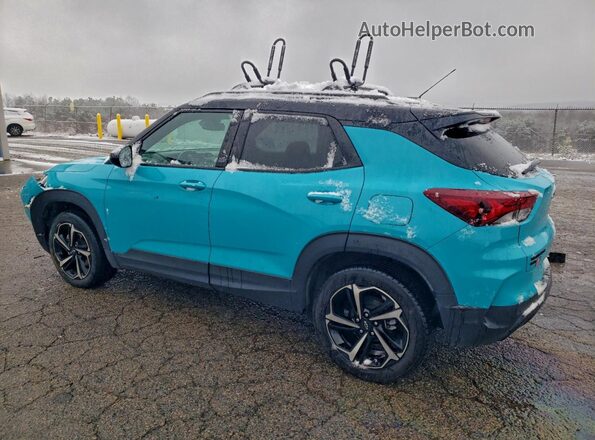 KL79MUSL1MB153875 2021 CHEVROLET TRAILBLAZER Turquoise უკანა მარცხენა
