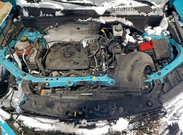 KL79MUSL1MB153875 2021 CHEVROLET TRAILBLAZER Turquoise ძრავის განყოფილების ხედი