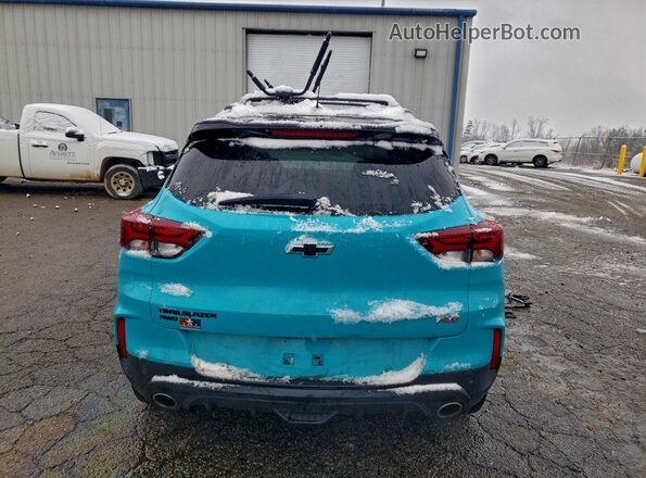 KL79MUSL1MB153875 2021 CHEVROLET TRAILBLAZER Turquoise უკანა ხედი